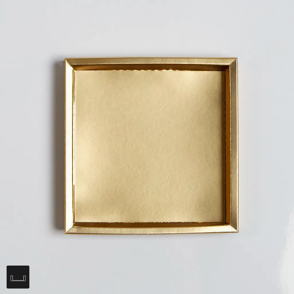 Atelier 09 Flat inlayer with Border Gold