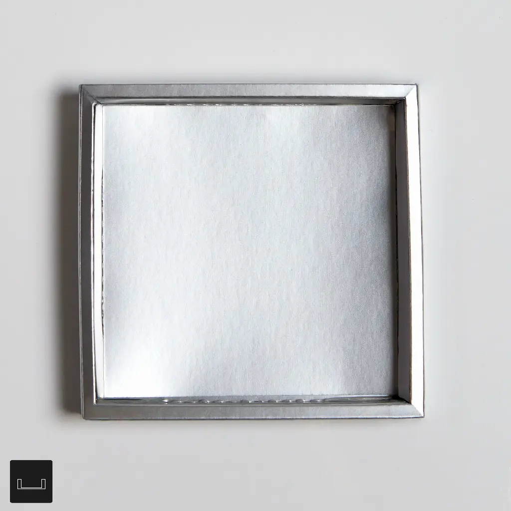 Atelier 09 Flat inlayer with Border Silver