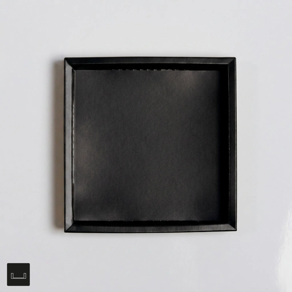 Atelier 09 Flat inlayer with Border Black