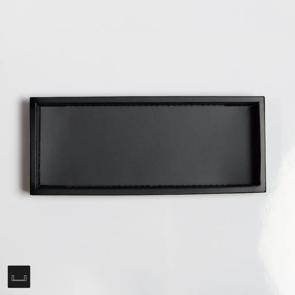 Atelier 10 Flat inlayer with Border Black