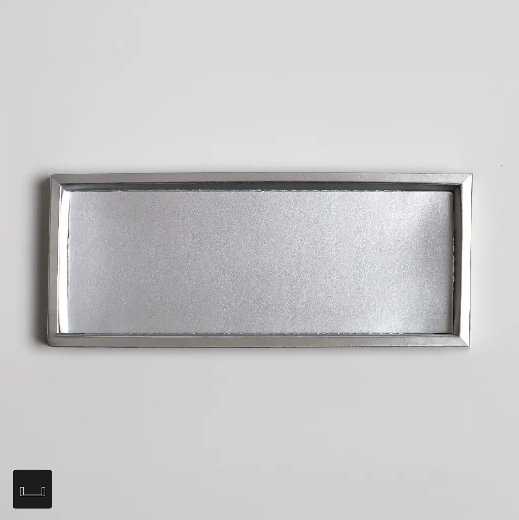 Atelier 10 Flat inlayer with Border Silver