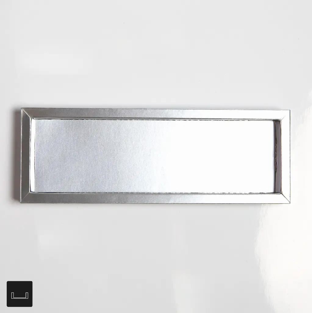 Atelier 18 Flat inlayer with Border Silver