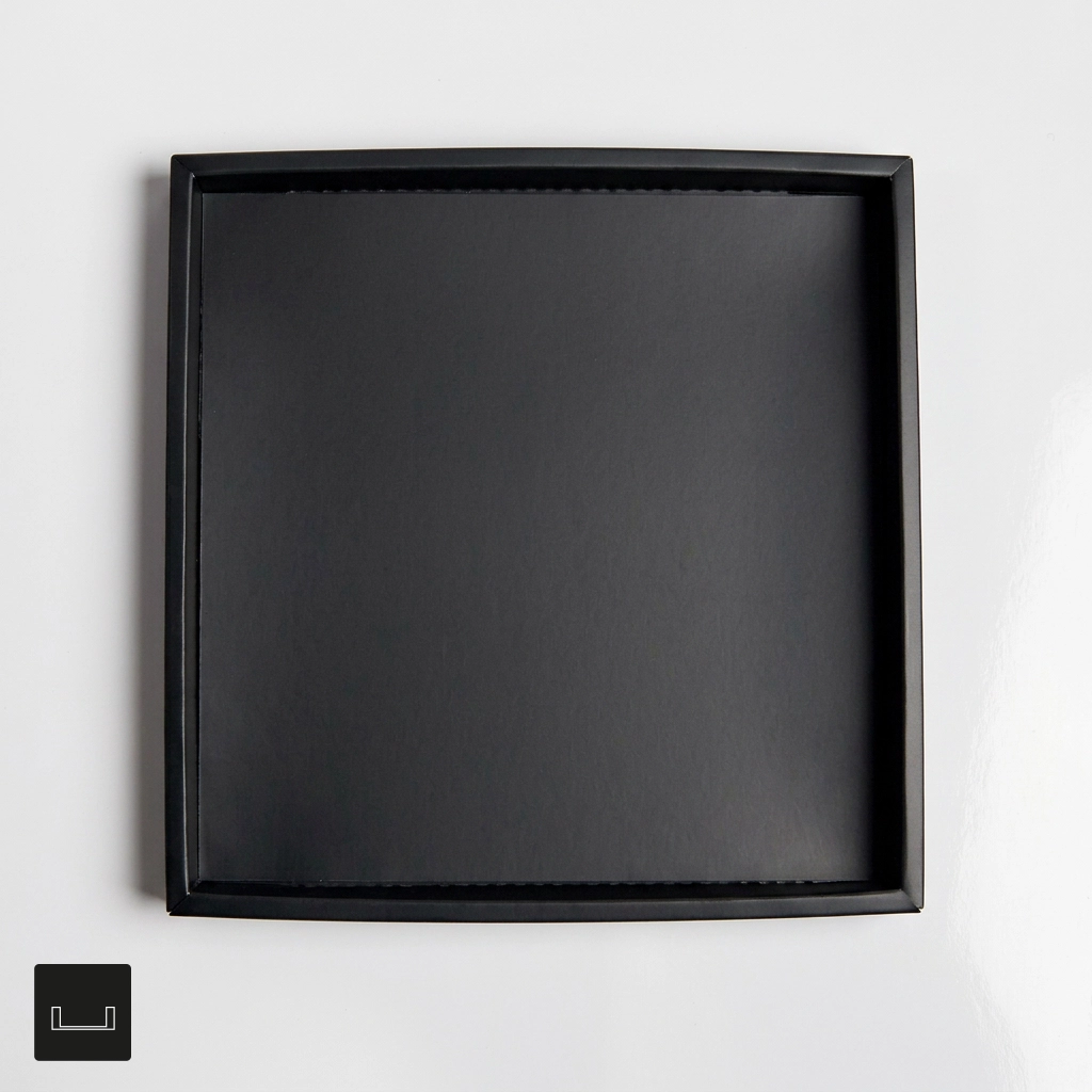 Atelier 36 Flat inlayer with Border Black