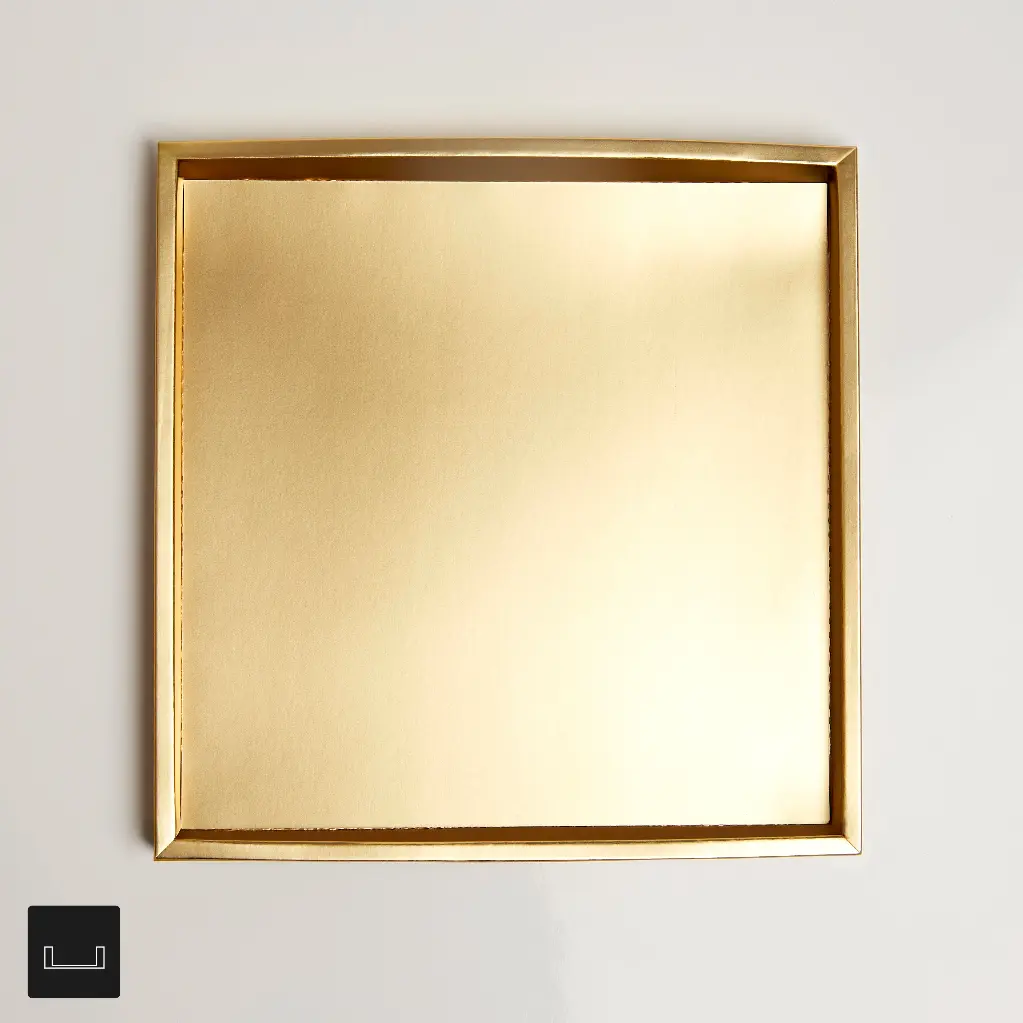 Atelier 36 Flat inlayer with Border Gold