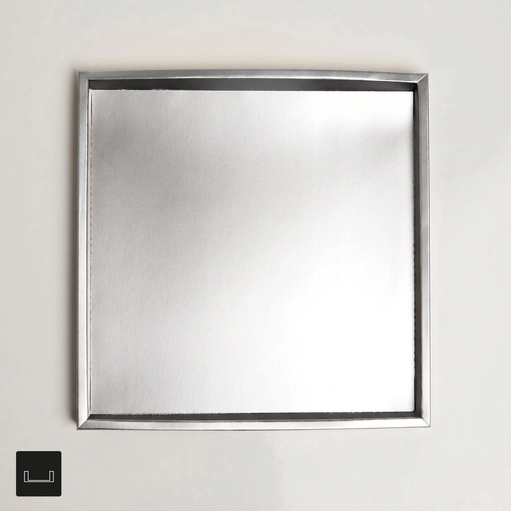 Atelier 36 Flat inlayer with Border Silver
