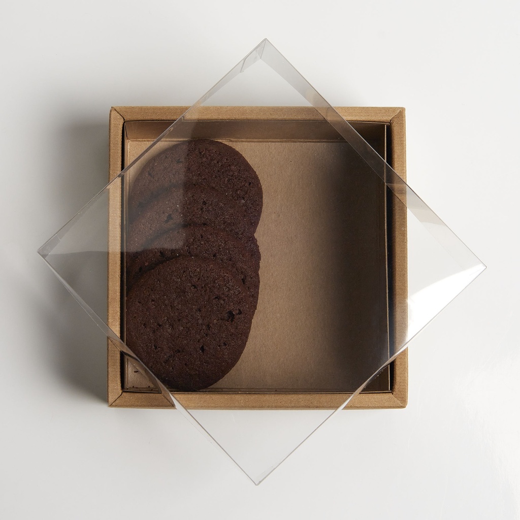 Transparent Kraft biscuit box