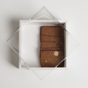 Transparent Soft White biscuit box