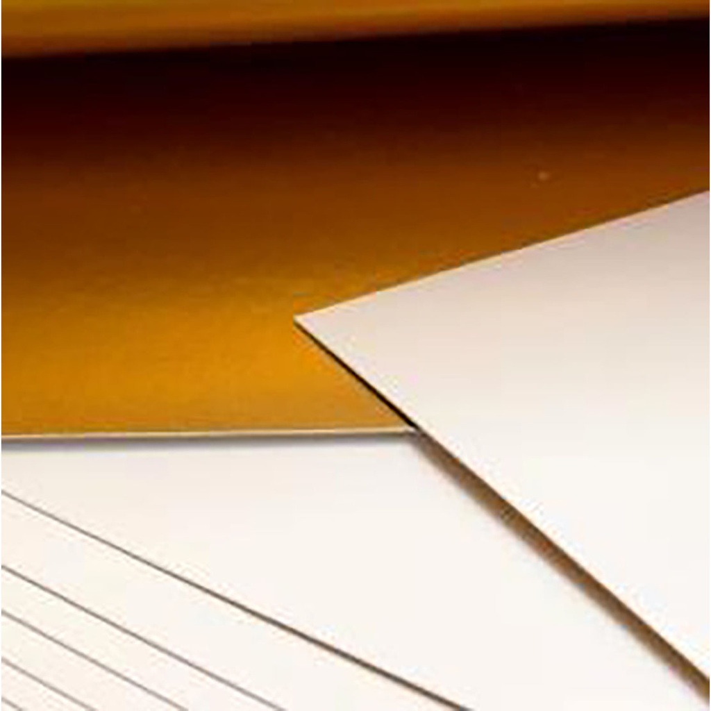 CARTONE oro/bianco soft foglio 