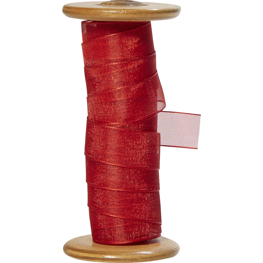 ORGANZA 15mm rouge 20 -RBN48881520