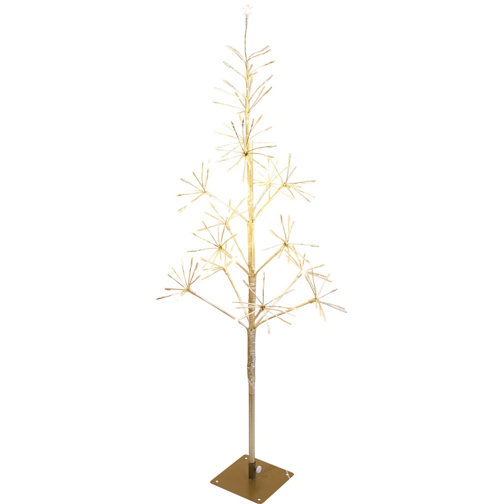 FIREWORKS lighted Christmas tree