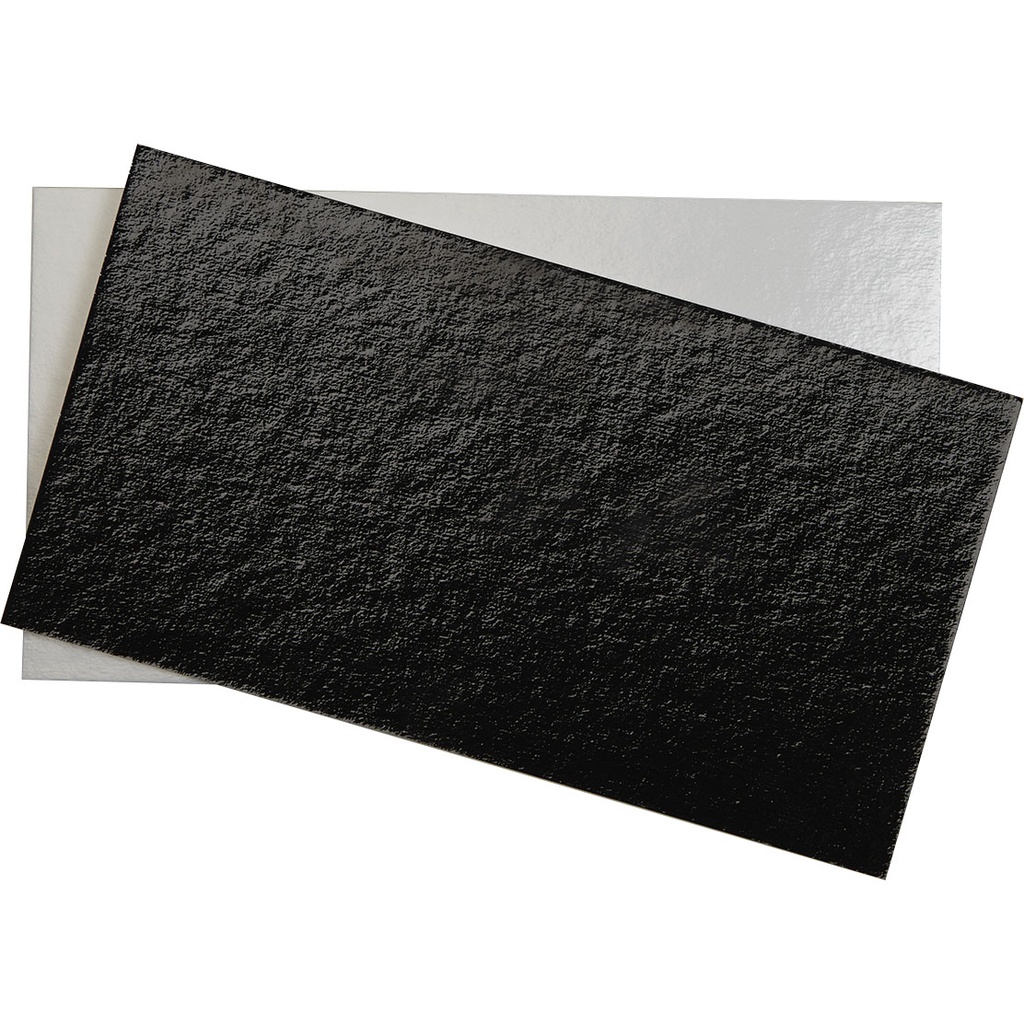 CARTON BLANC/NOIR pour boite buche 25