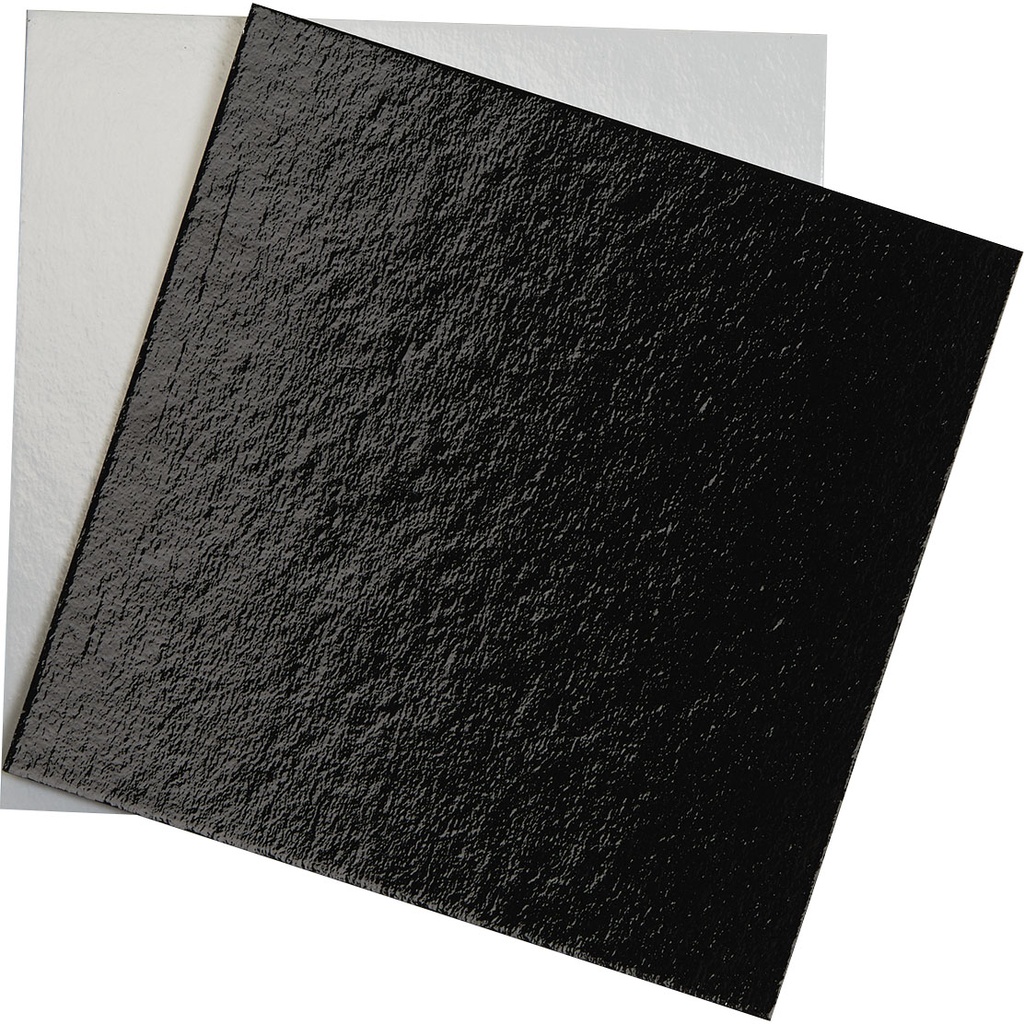 CARTON BLANC/NOIR pour boite pâtissière 17