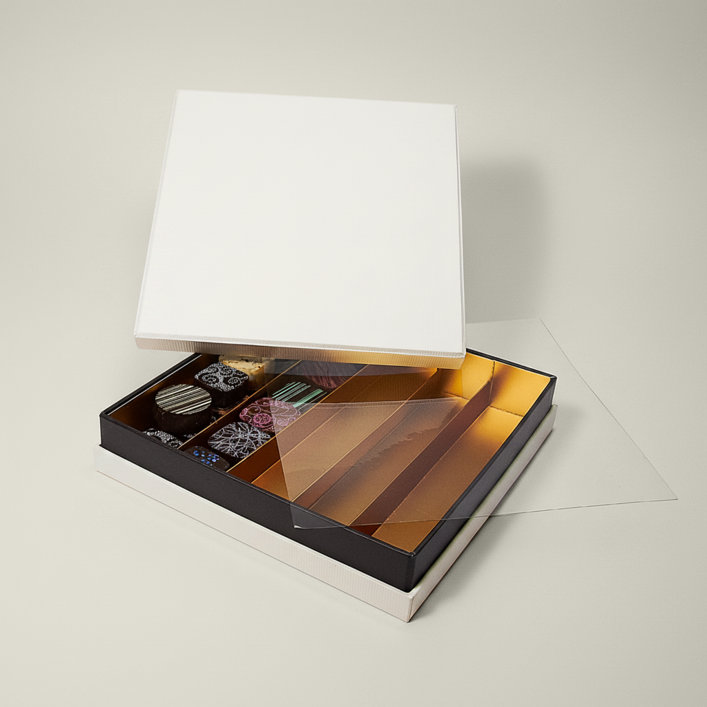 Ivory neck square box 25 chocolates