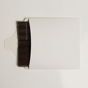 Square chocolate tablet white