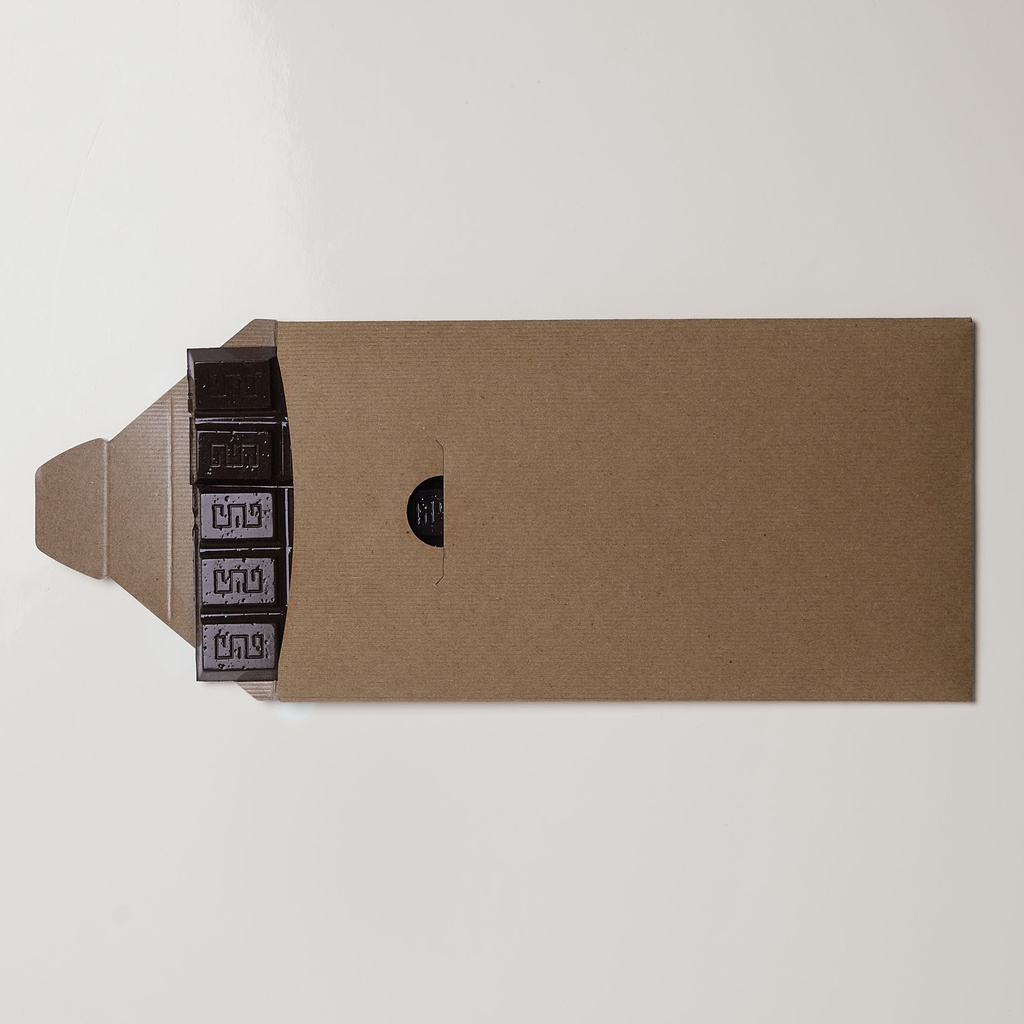 Rectangular chocolate tablet kraft