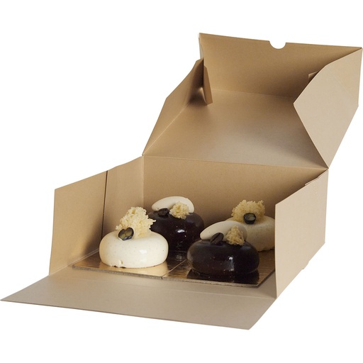 [3678*07*21*78] SCATOLA PER PASTICCERIA kraft 21