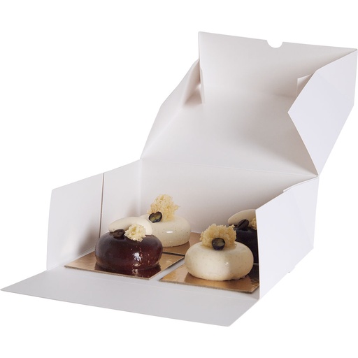 [3678*08*21*01] BOITE PATISSIERE blanche 21 -BXF012101