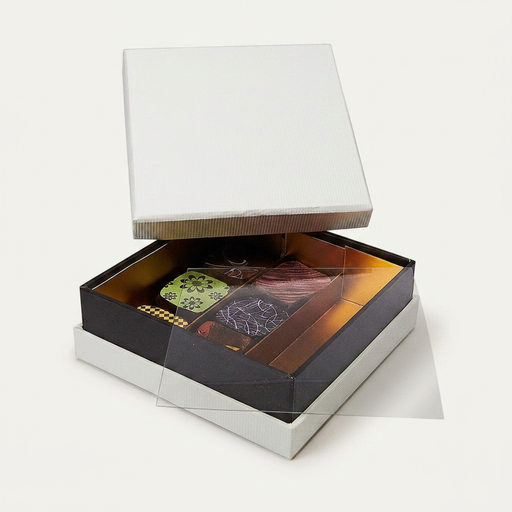 [BXR140901] Ivory neck square box 9 chocolates
