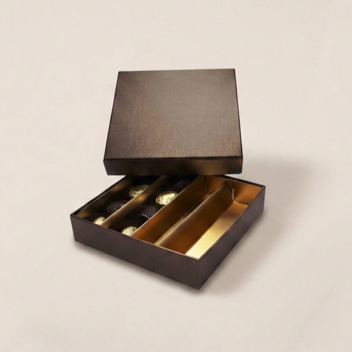[BXR321678] Terra lid & base square box 16 chocolates