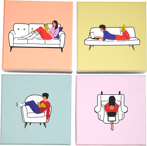 [EA01-BXR010999] Study Vibes basic 09 assortment of 4