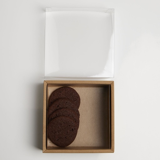 [BXT011171] Transparent Kraft biscuit box